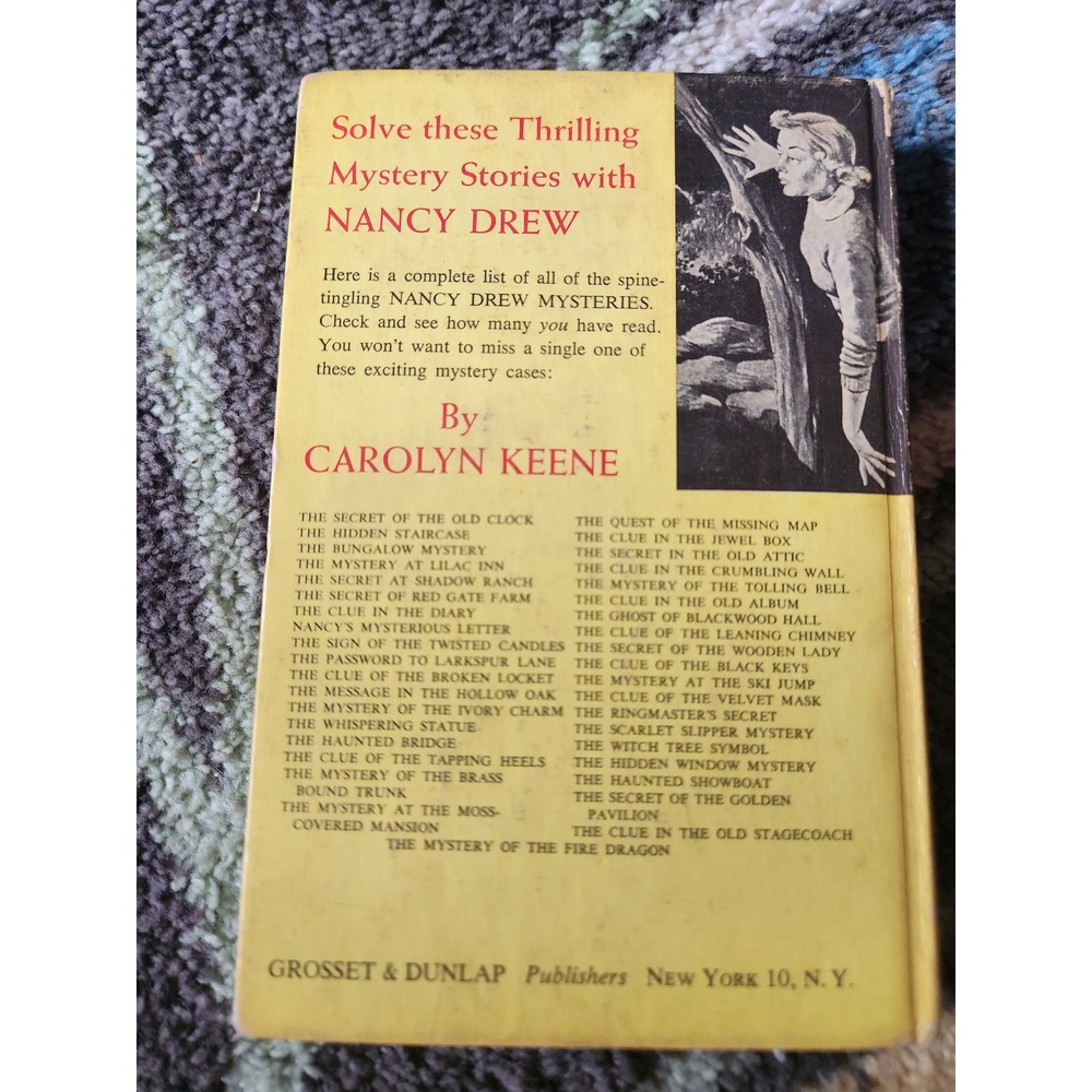 Nancy‎ Drew The Clue of the Leaning Chimney Carolyn Keene Grosset & Dunlap 9526 - Picture 3 of 16